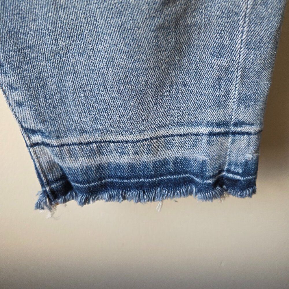 EUC LIKE NEW LOFT THE SKINNY RAW HEM STRETCH JEANS SIZE 31/12 WOMENS - Picture 8 of 14